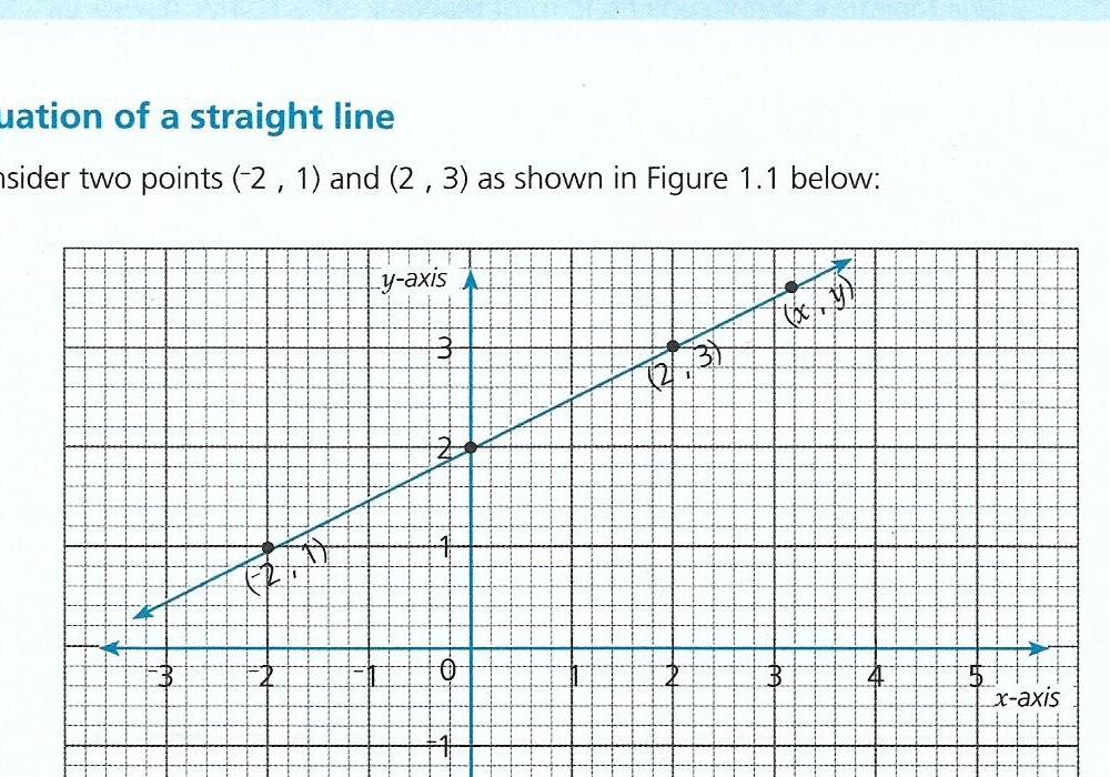 Figure 1.1 - Line through (2,1) and (2,3)